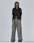 PINSTRIPE TROUSER-GREY