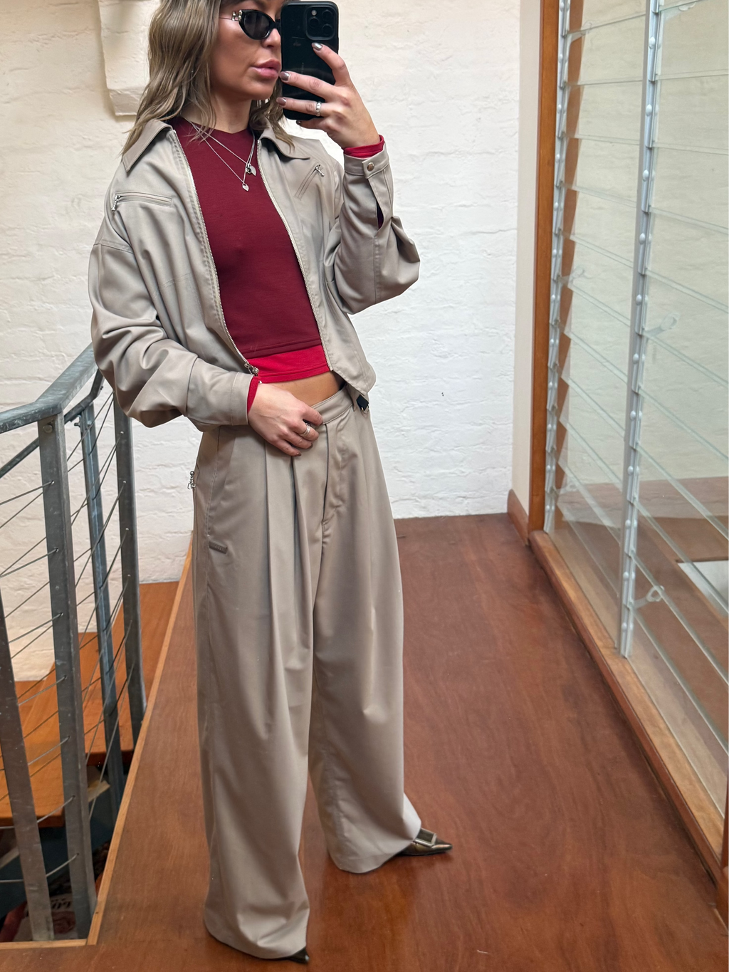 SUIT PANT - Taupe