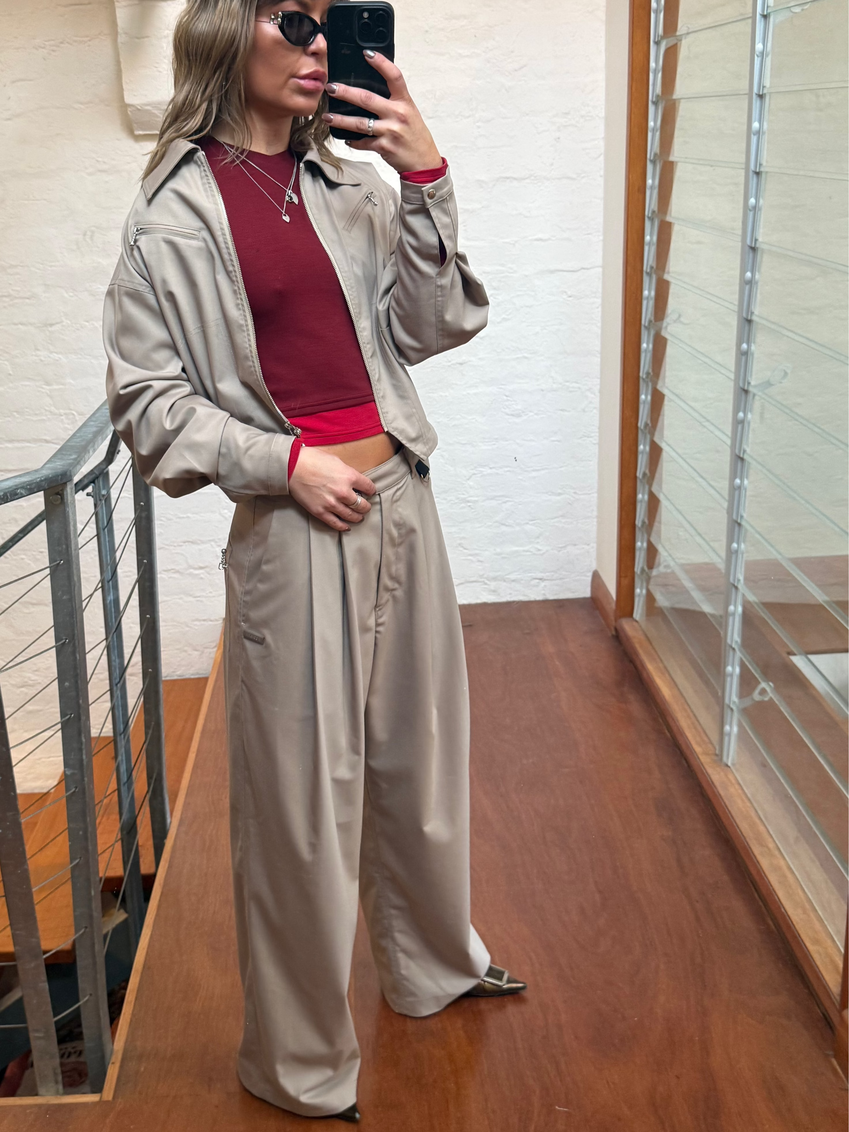SUIT PANT - Taupe