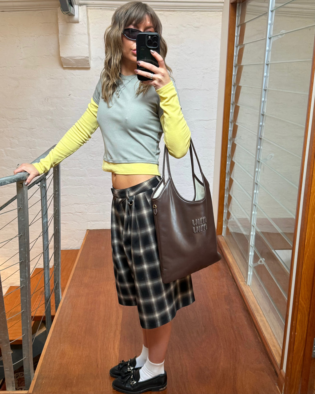 SUIT SHORT- Hazy Plaid
