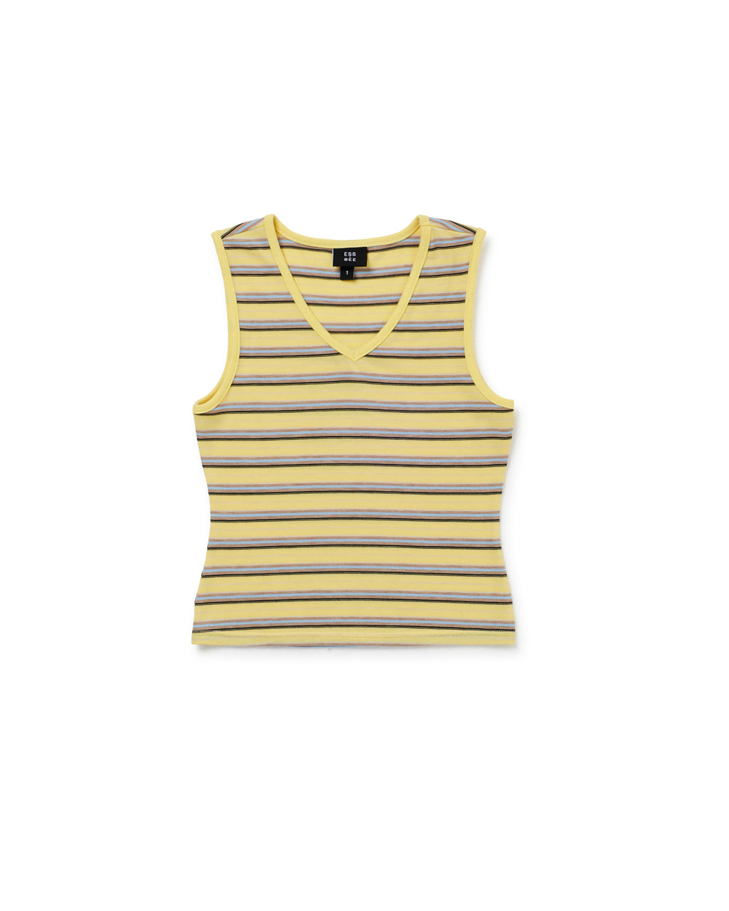 4:01 V NECK TANK- Yellow