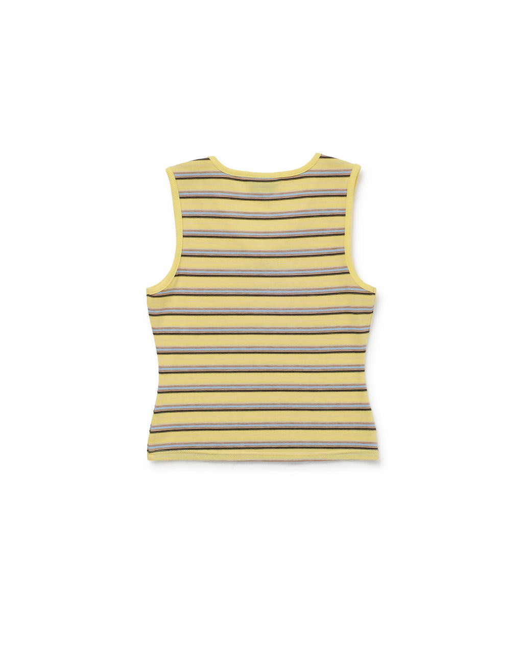 4:01 V NECK TANK- Yellow