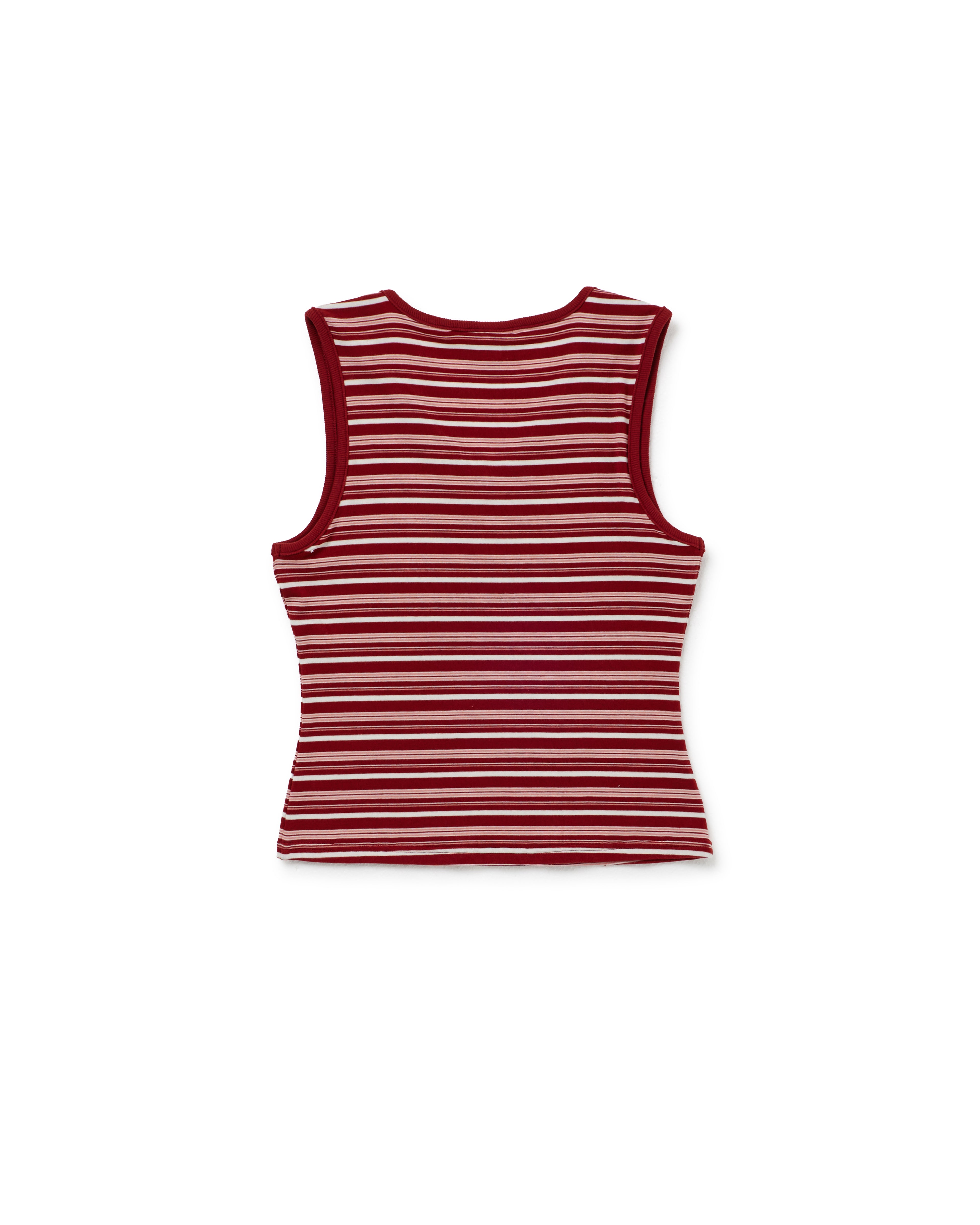 4:01 V NECK TANK- Red