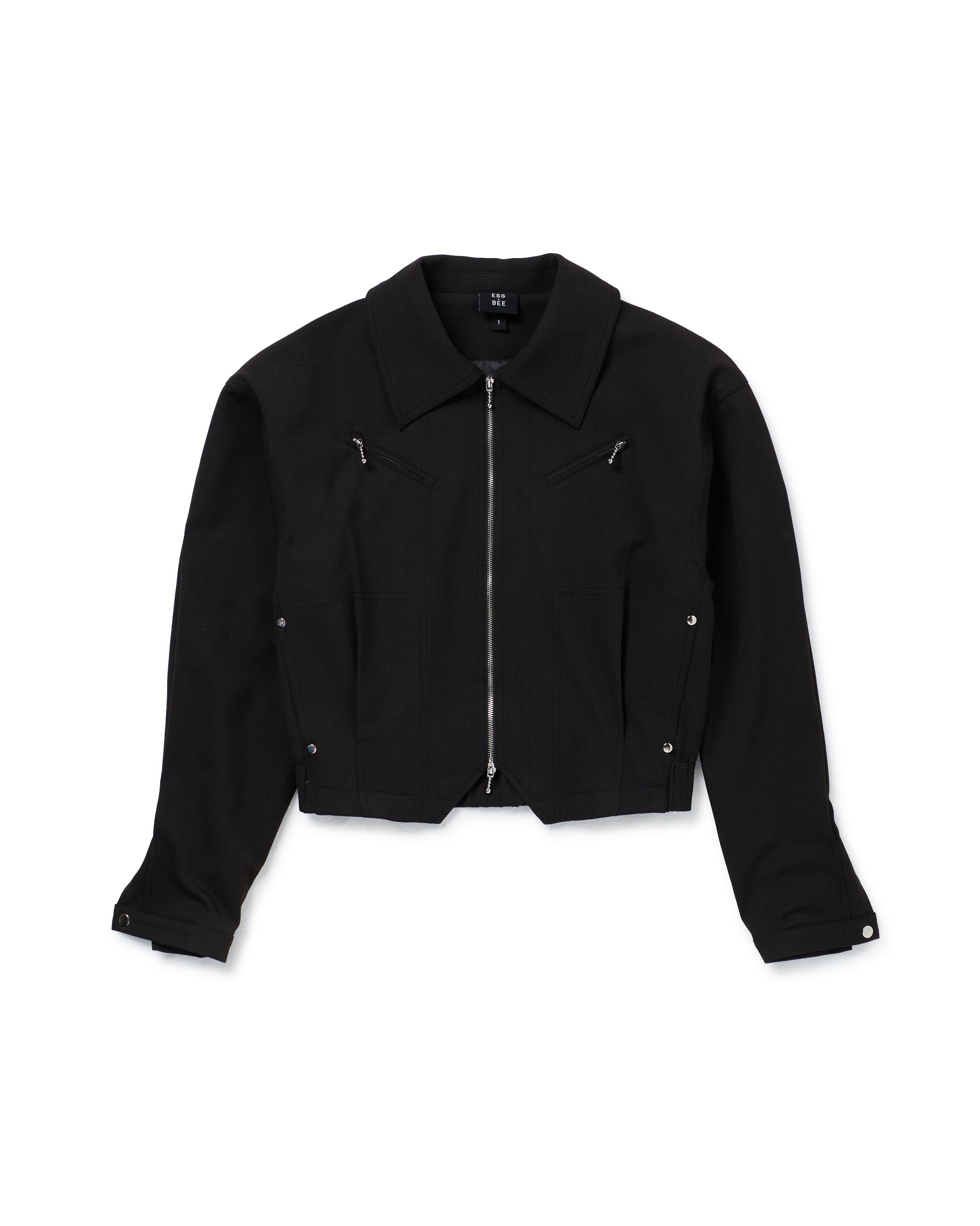 EVERYDAY JACKET- Black Pinstripe