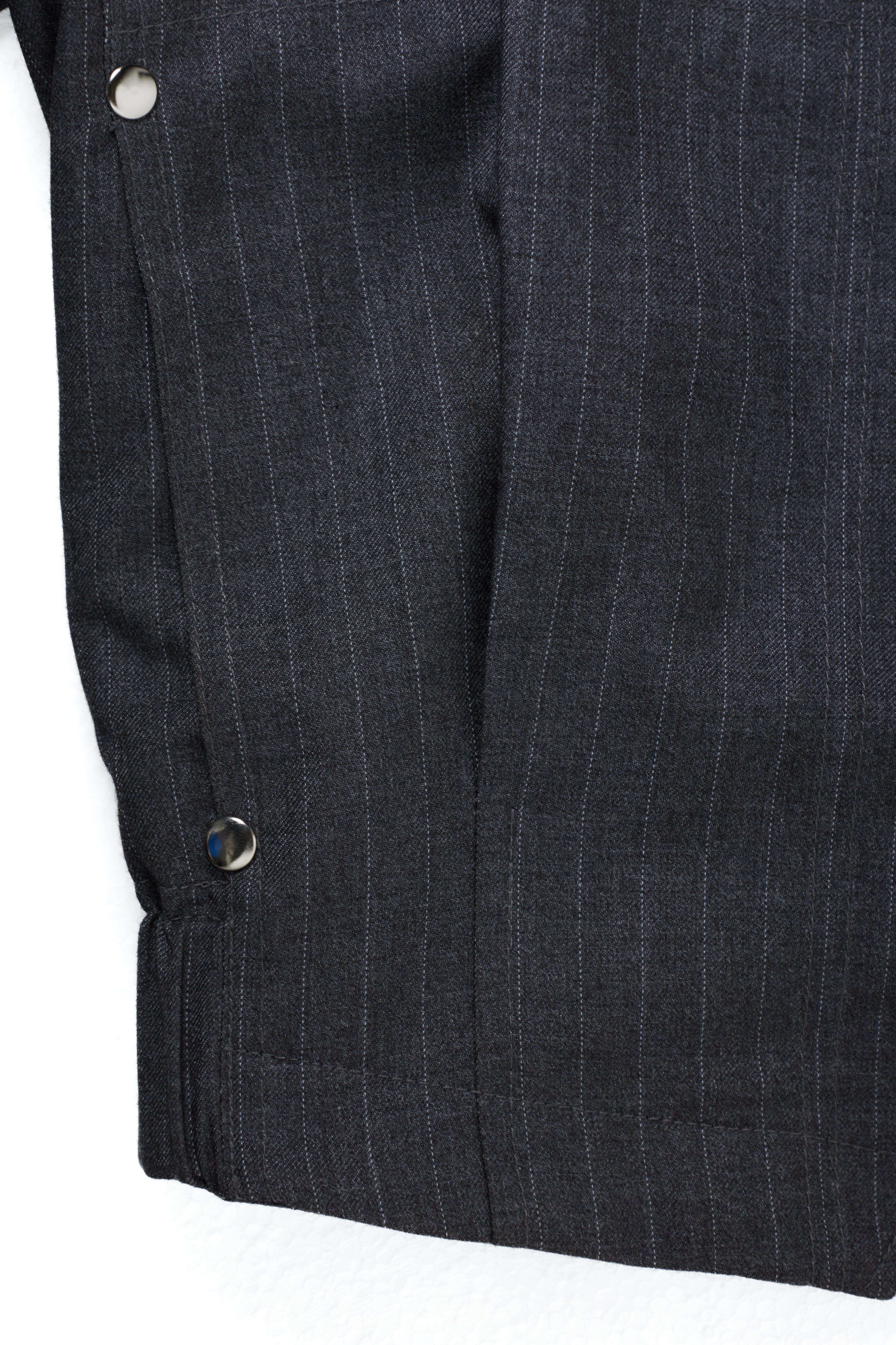 EVERYDAY JACKET- Grey Pinstripe