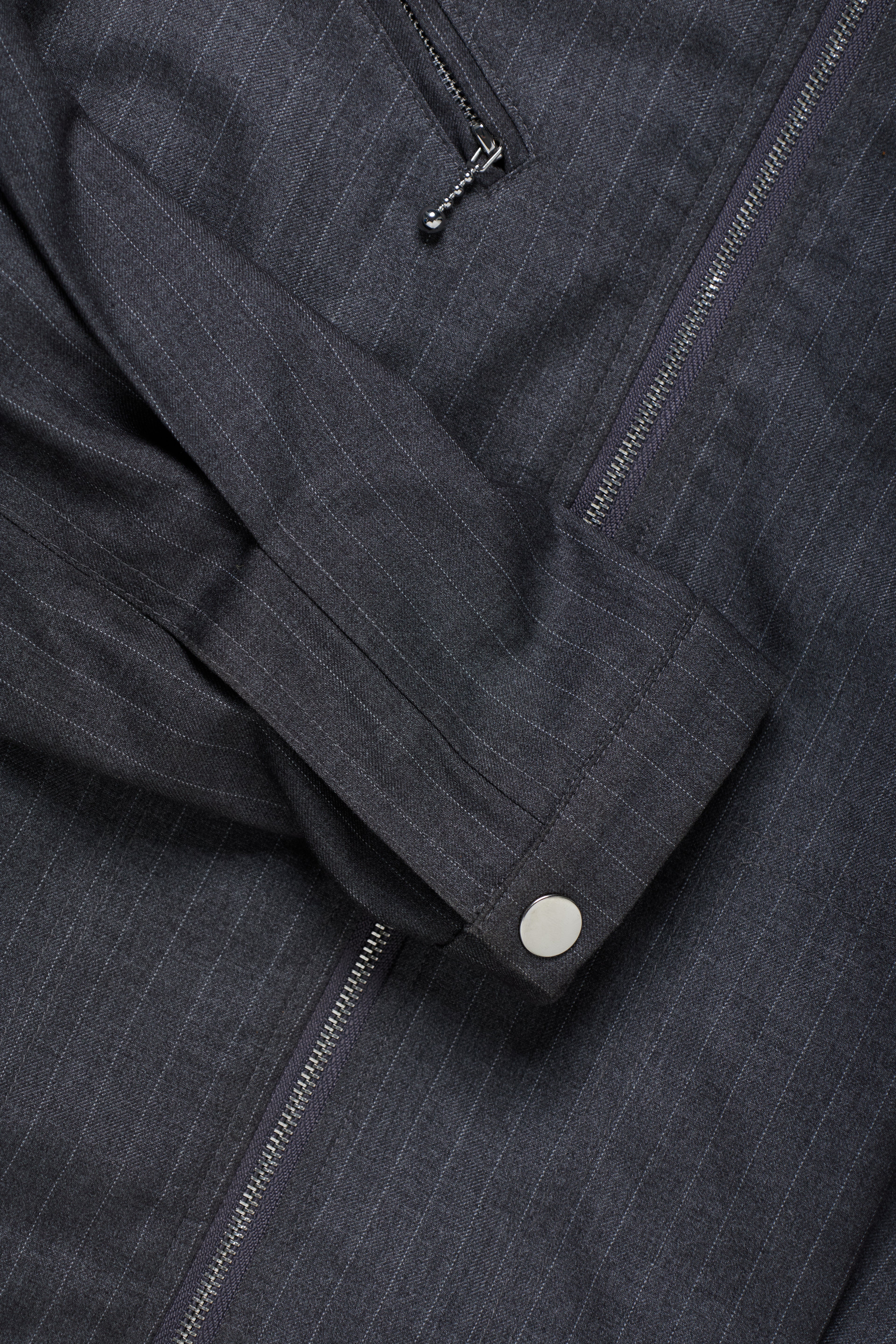EVERYDAY JACKET- Grey Pinstripe