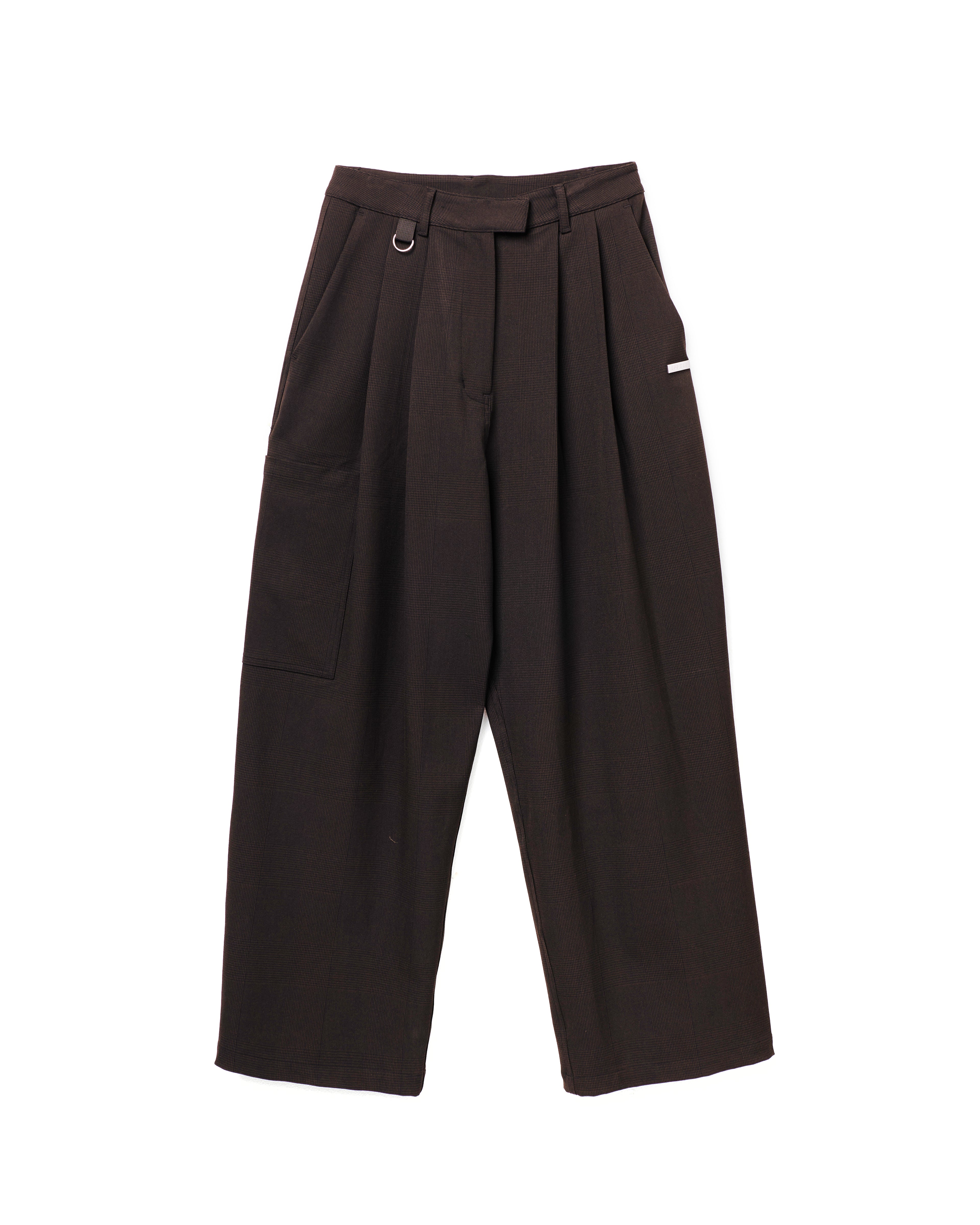 SUIT PANT- Chocolate Plaid
