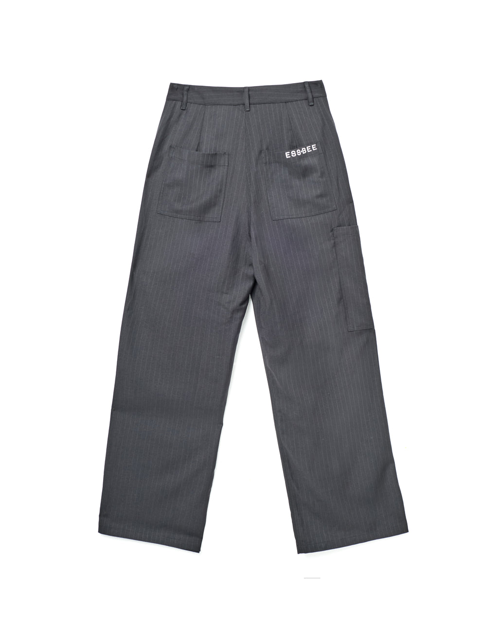 PINSTRIPE TROUSER-GREY