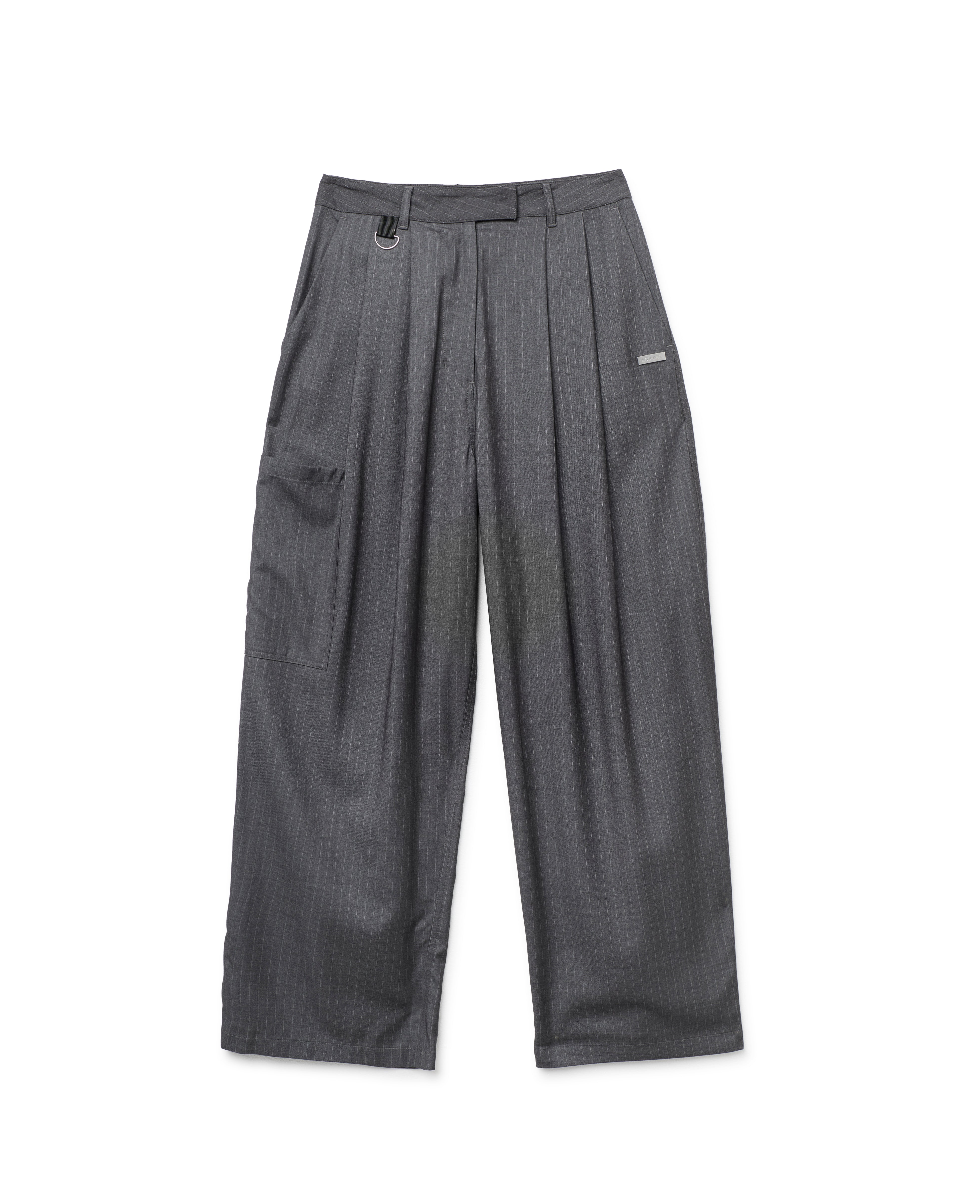 PINSTRIPE TROUSER-GREY