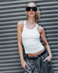 HARDWARE TANK- WHITE
