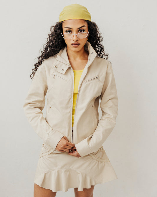 TRACK-SUIT JACKET-SAND