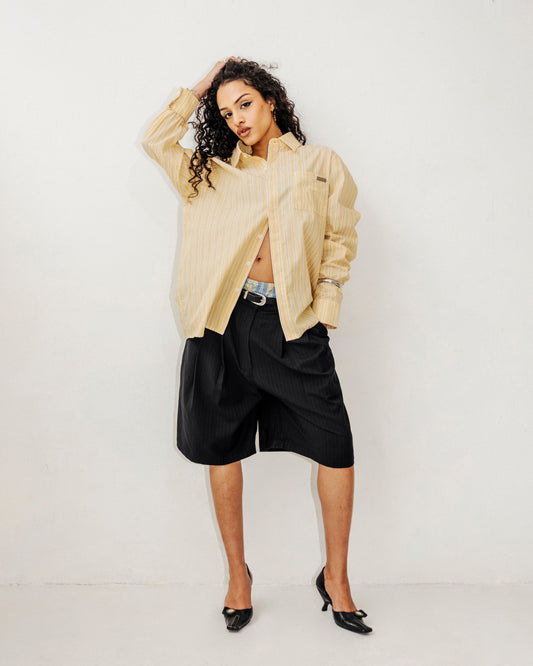 BUSINESS AS USUAL SHIRT- BUTTER