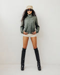TRACK-SUIT JACKET-DUSTY OLIVE