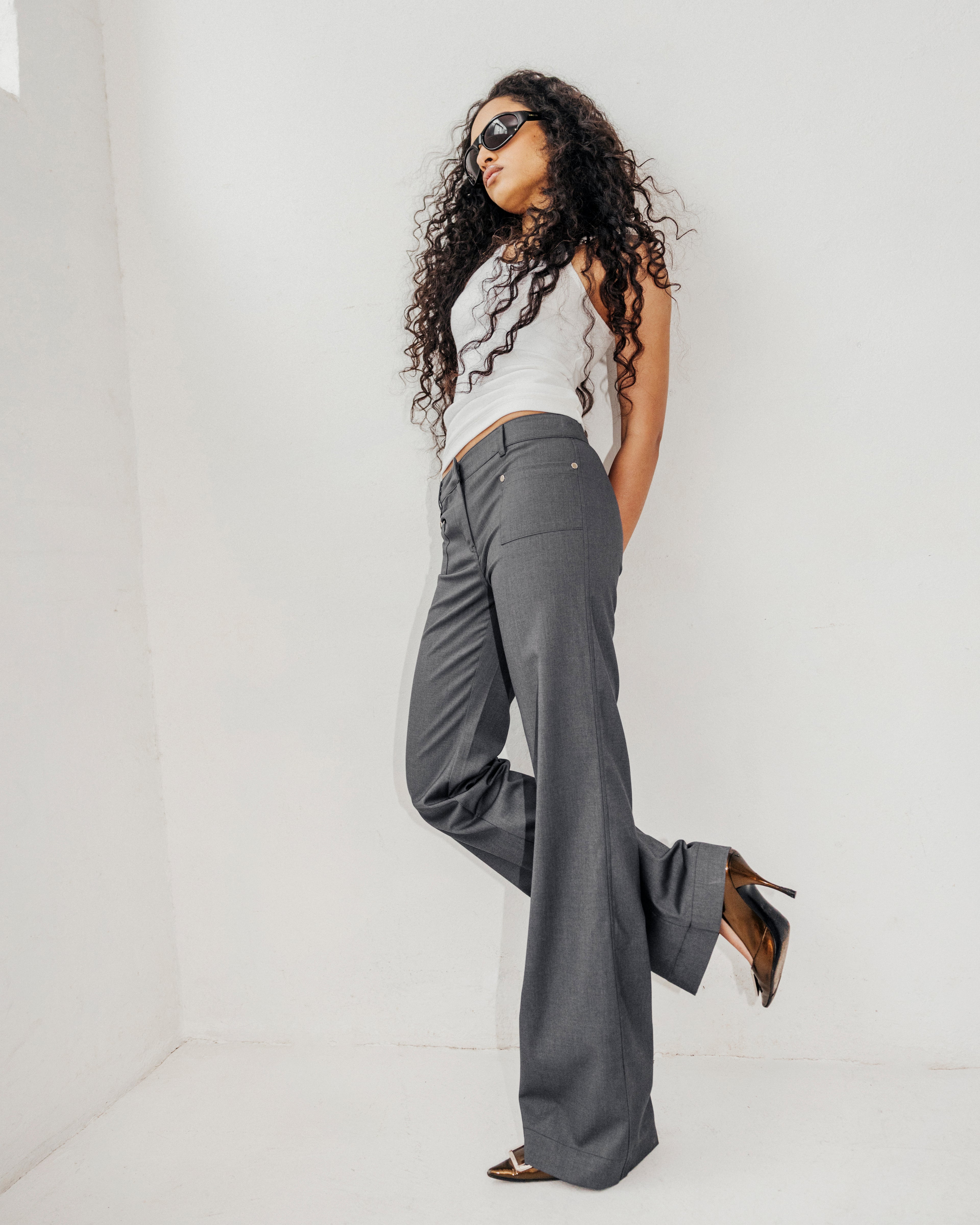 BOOTCUT PANT-GREY