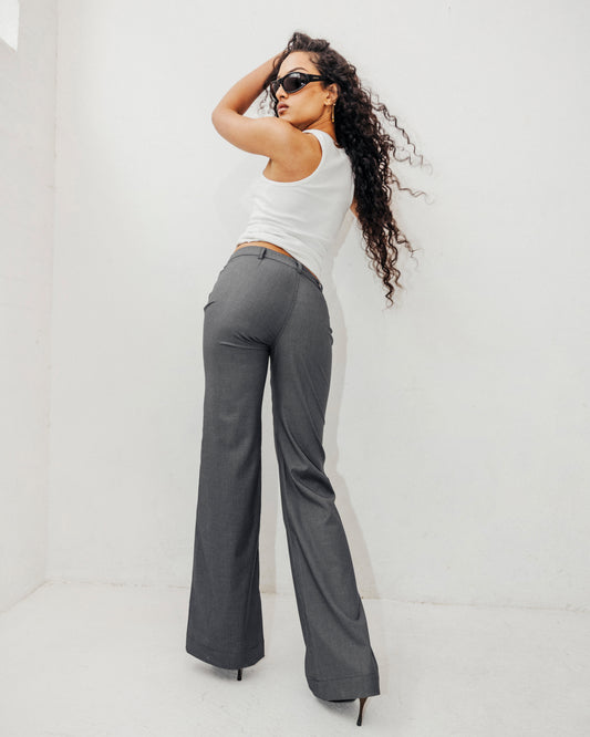 BOOTCUT PANT-GREY