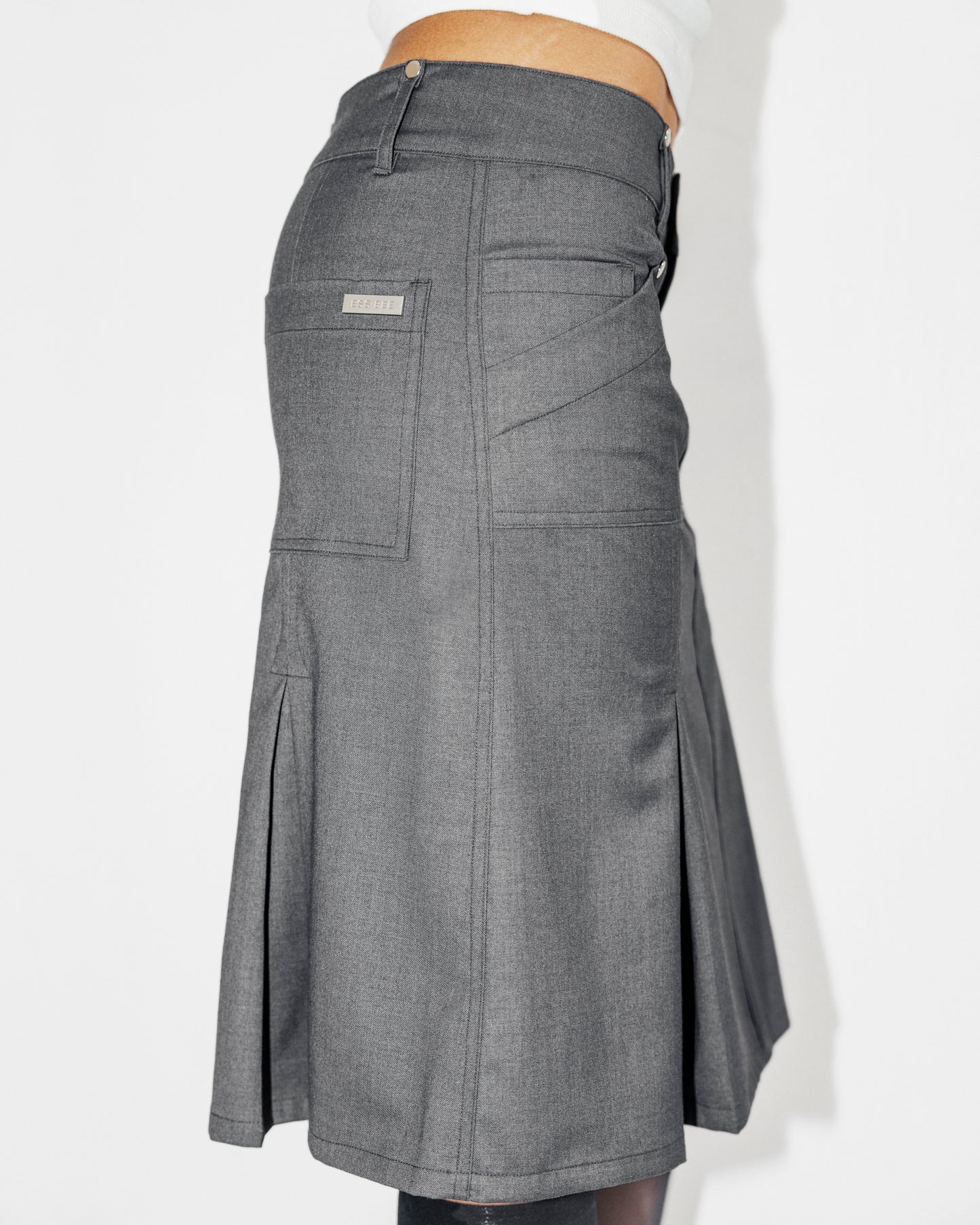UTILITY SKIRT- GREY
