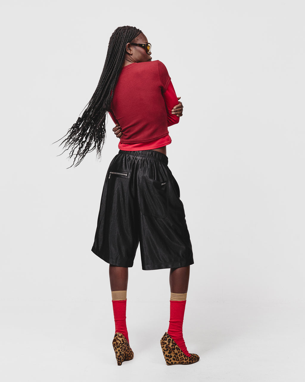 TRAINING SHORT- Hi Shine Black