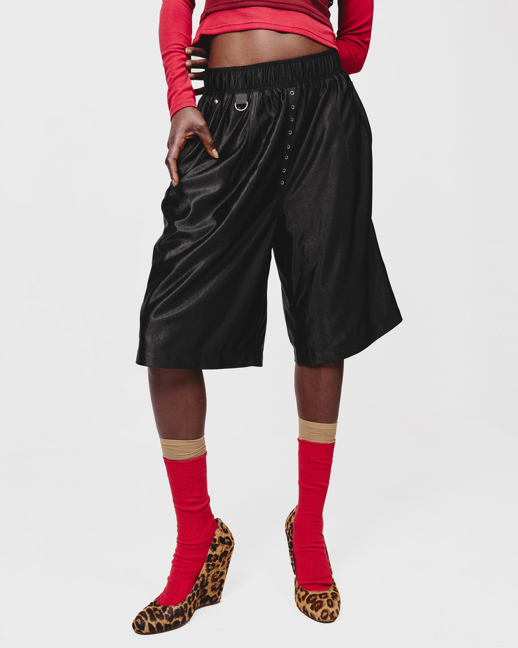 TRAINING SHORT- Hi Shine Black