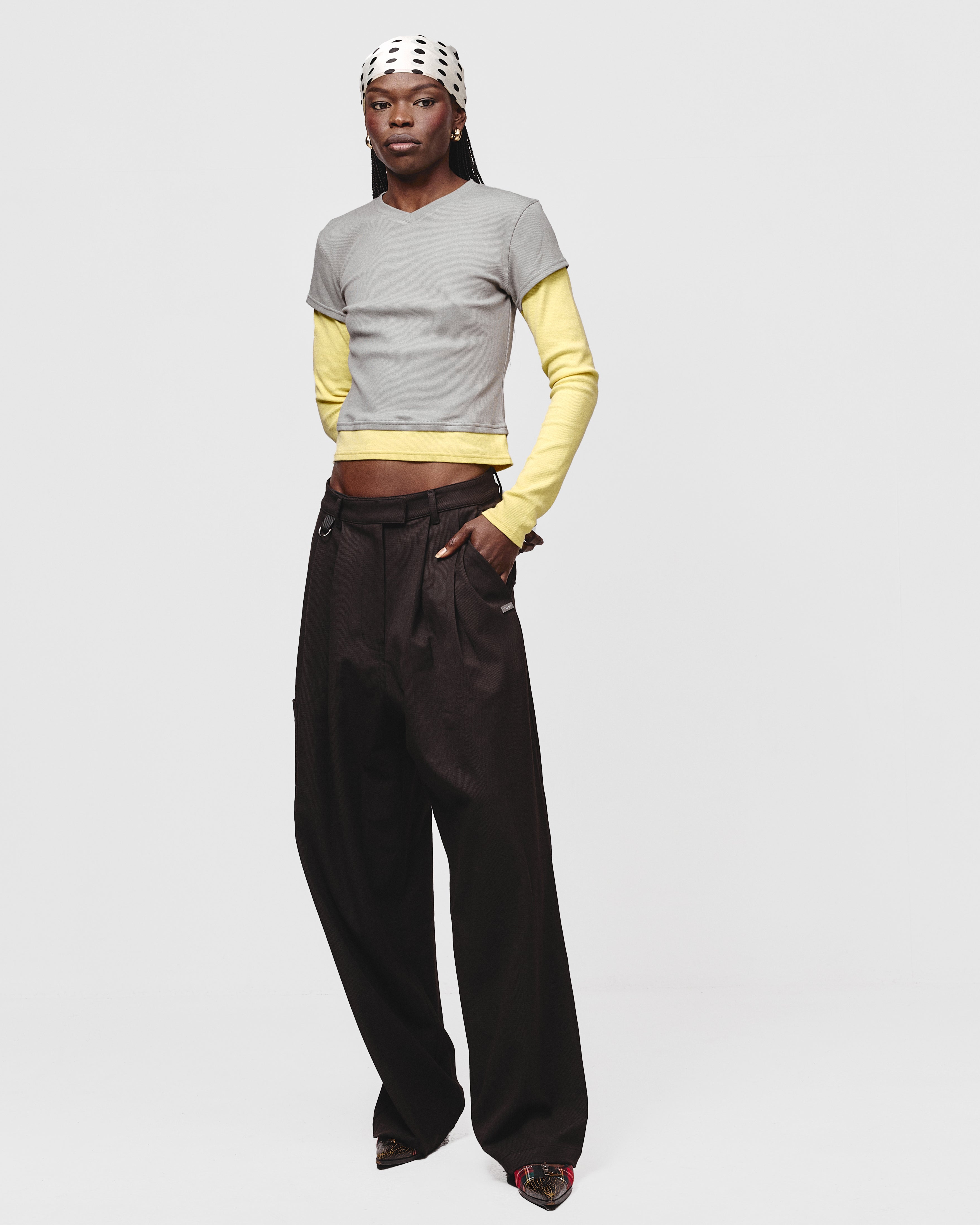 SUIT PANT- Chocolate Plaid