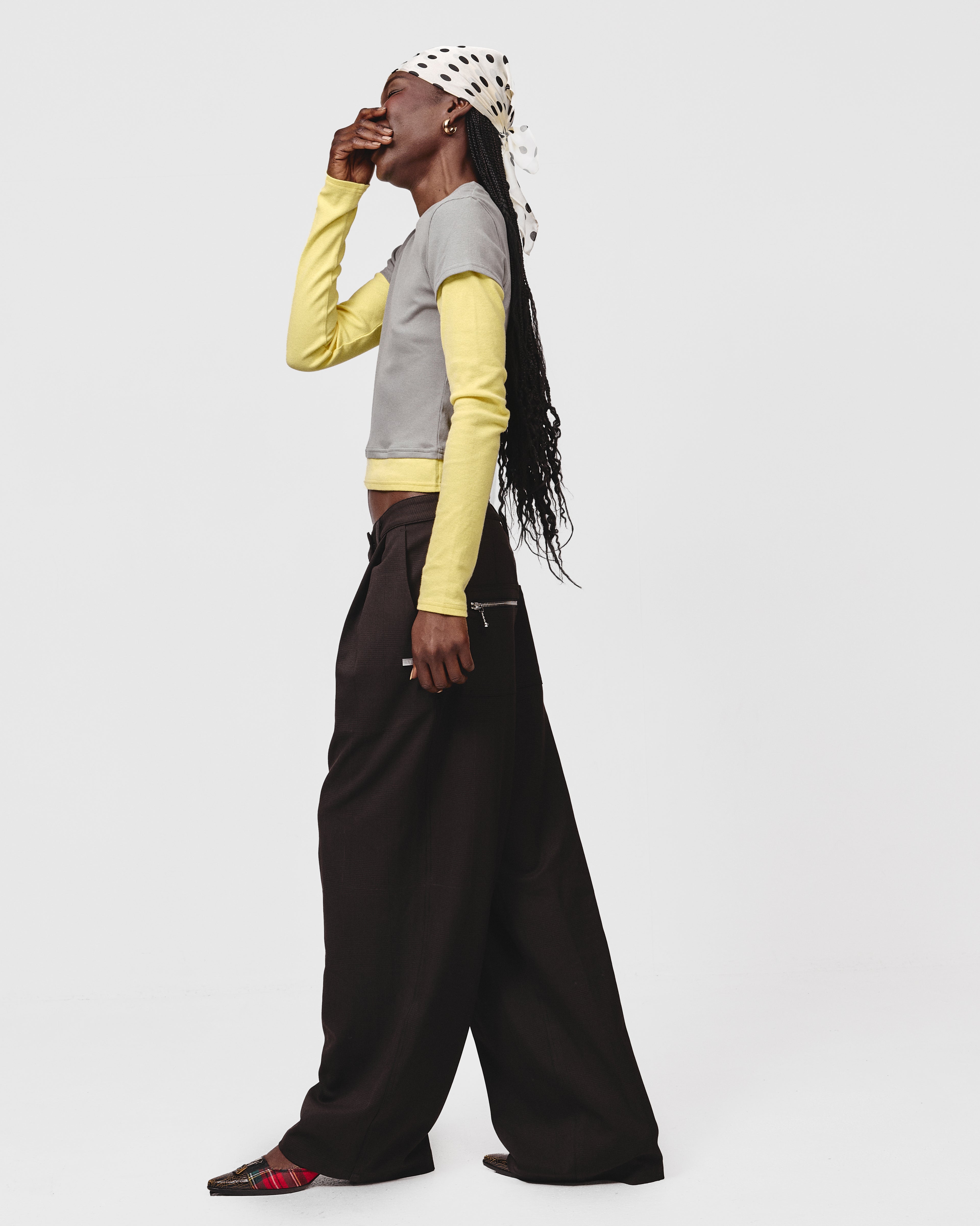 SUIT PANT- Chocolate Plaid
