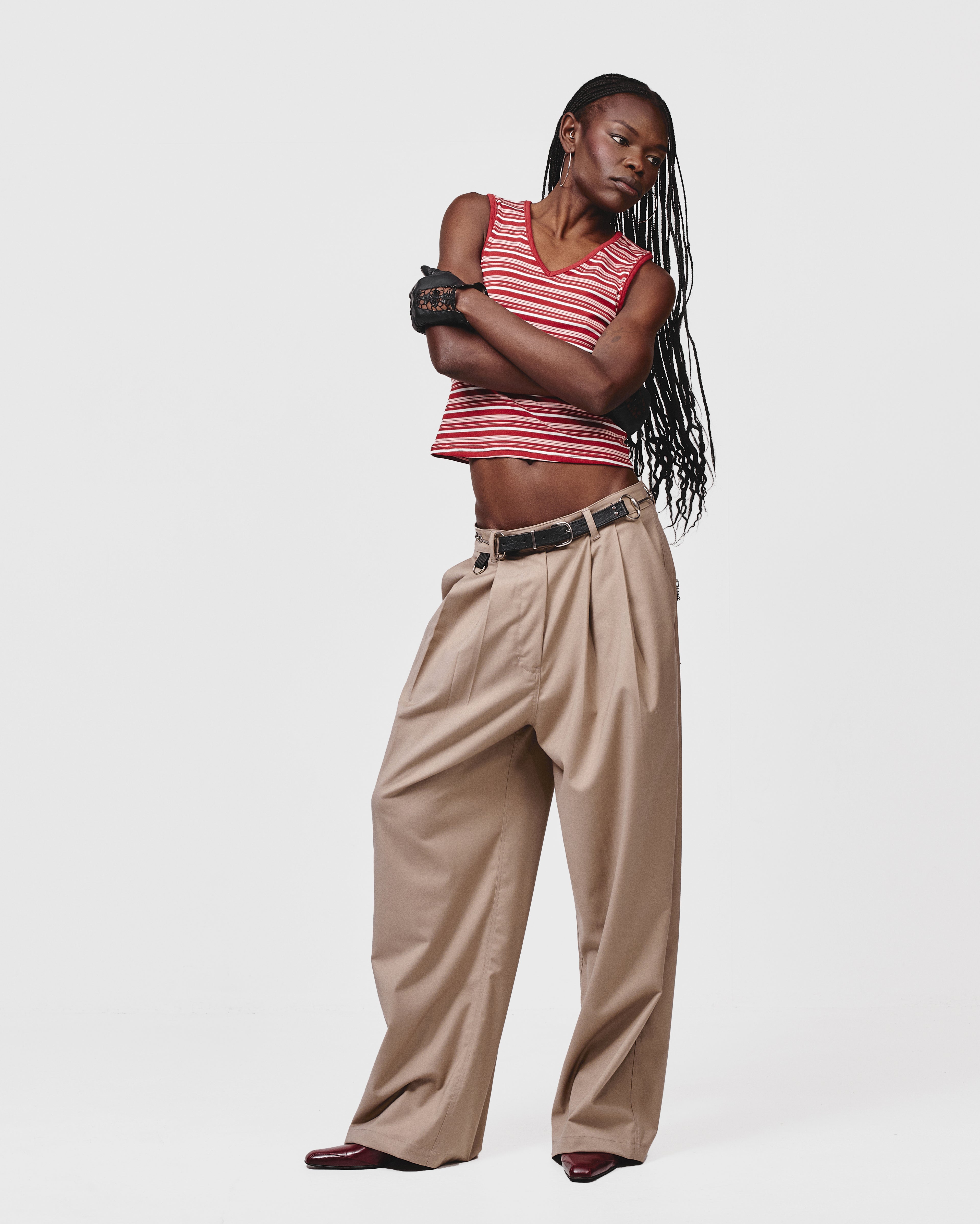 SUIT PANT - Taupe