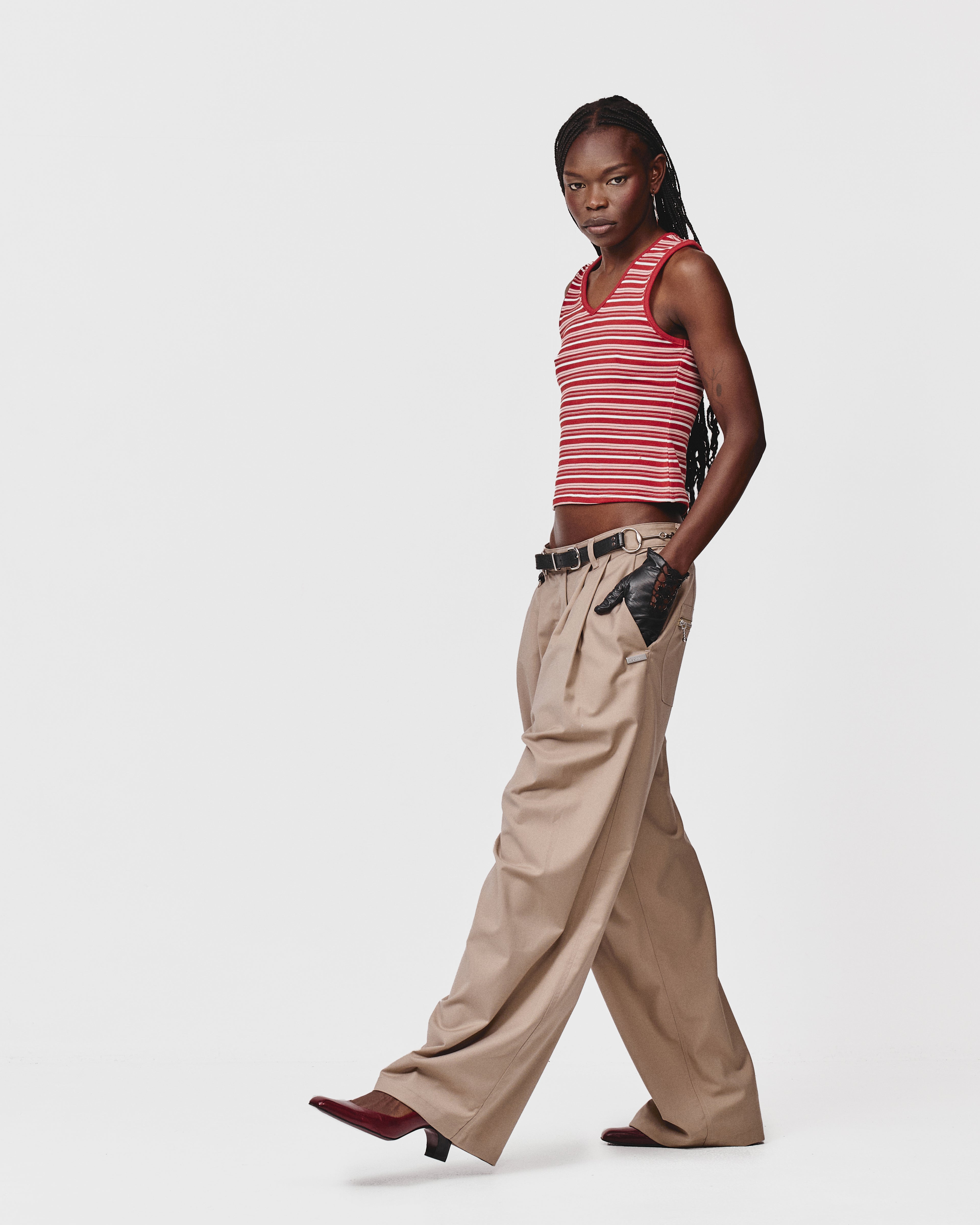 SUIT PANT - Taupe