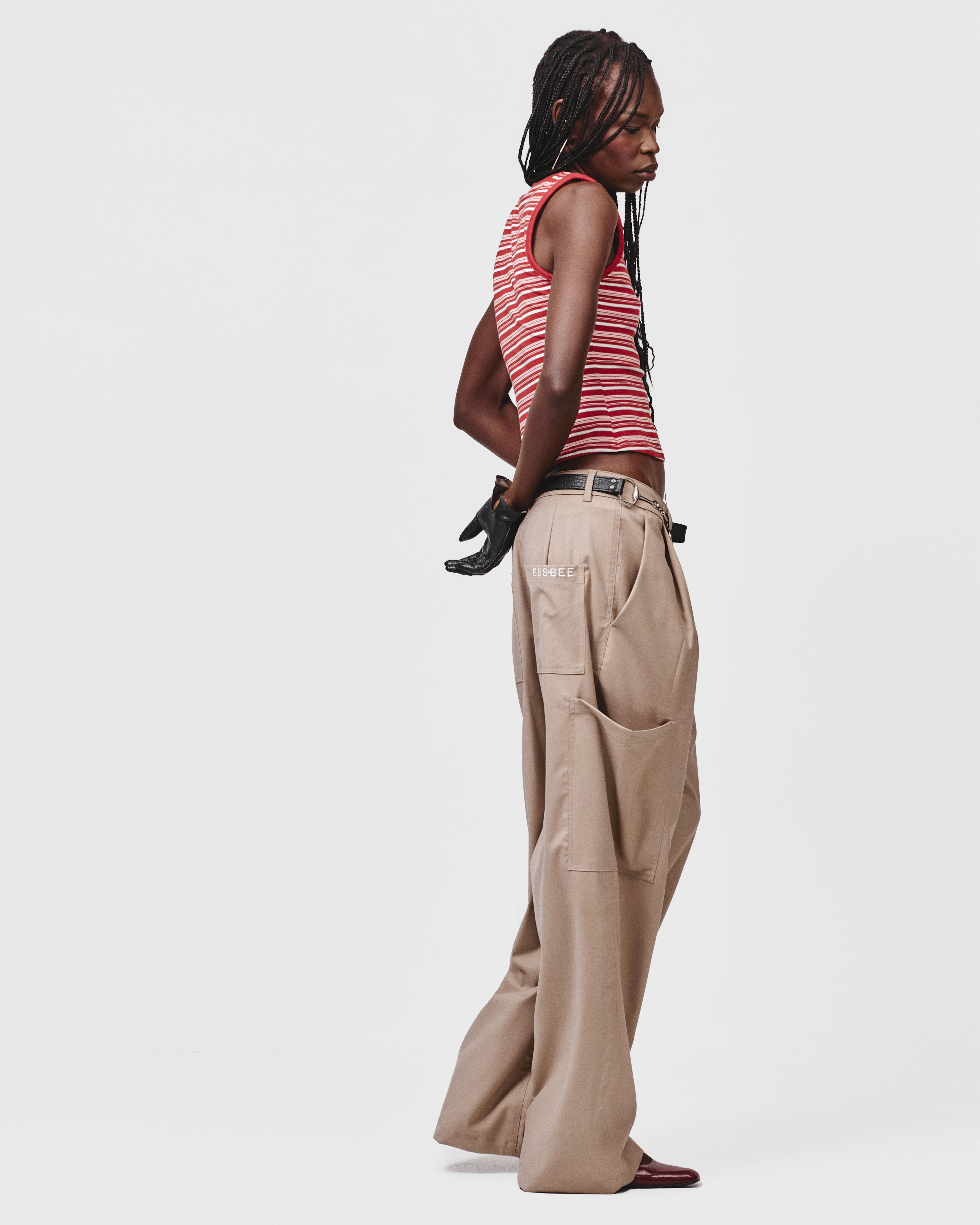 SUIT PANT - Taupe