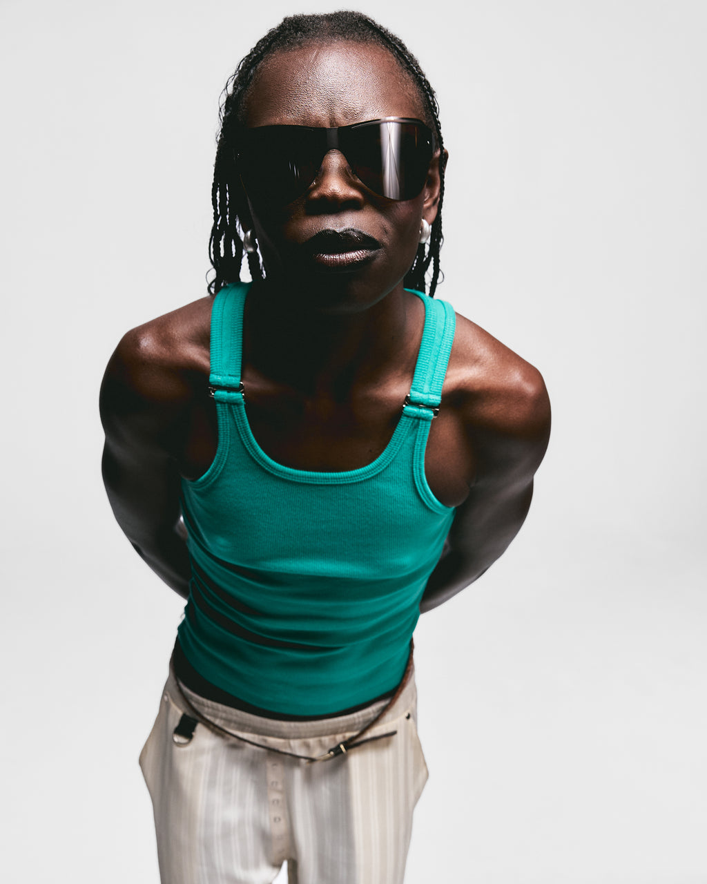 HARDWARE TANK- AQUA GREEN