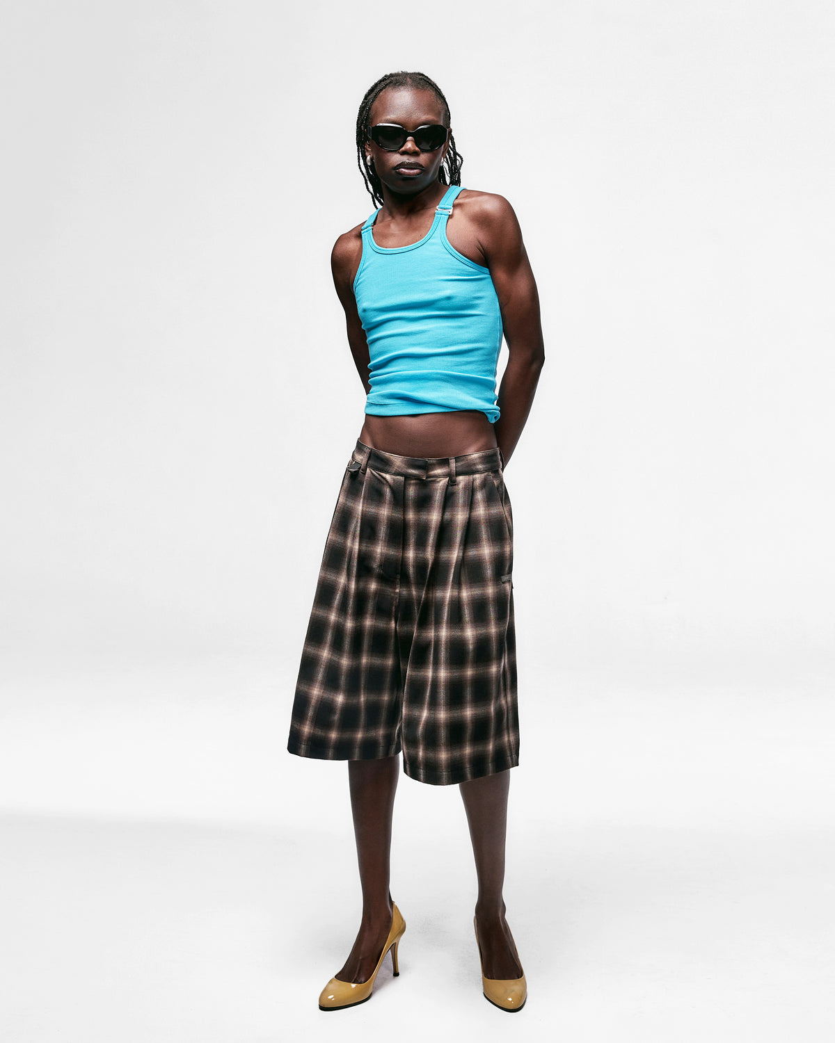HARDWARE TANK- AQUA BLUE