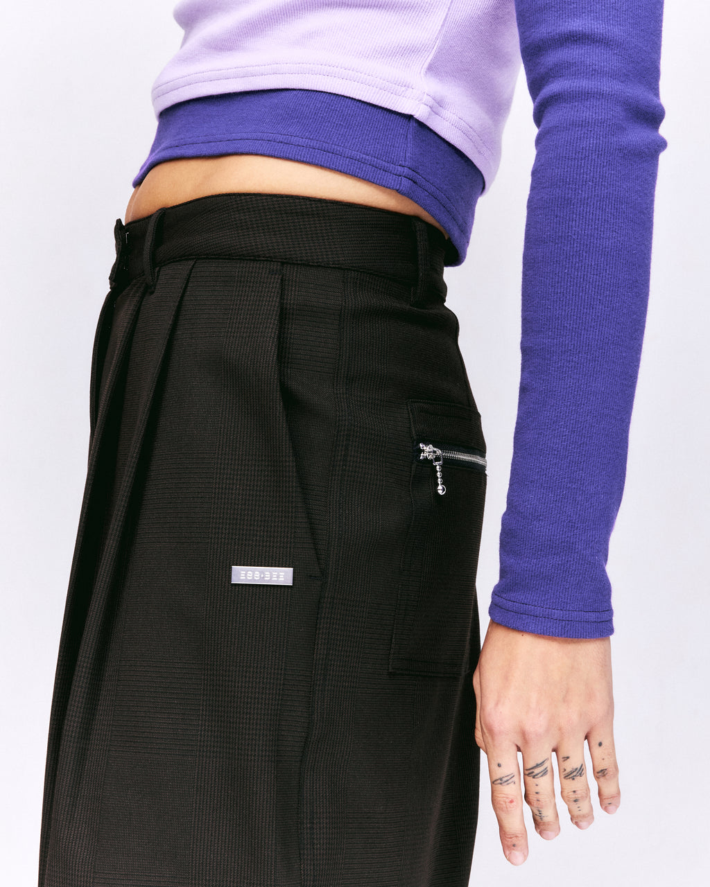 TEA BREAK DOUBLE SLEEVE TEE-Lilac/purple