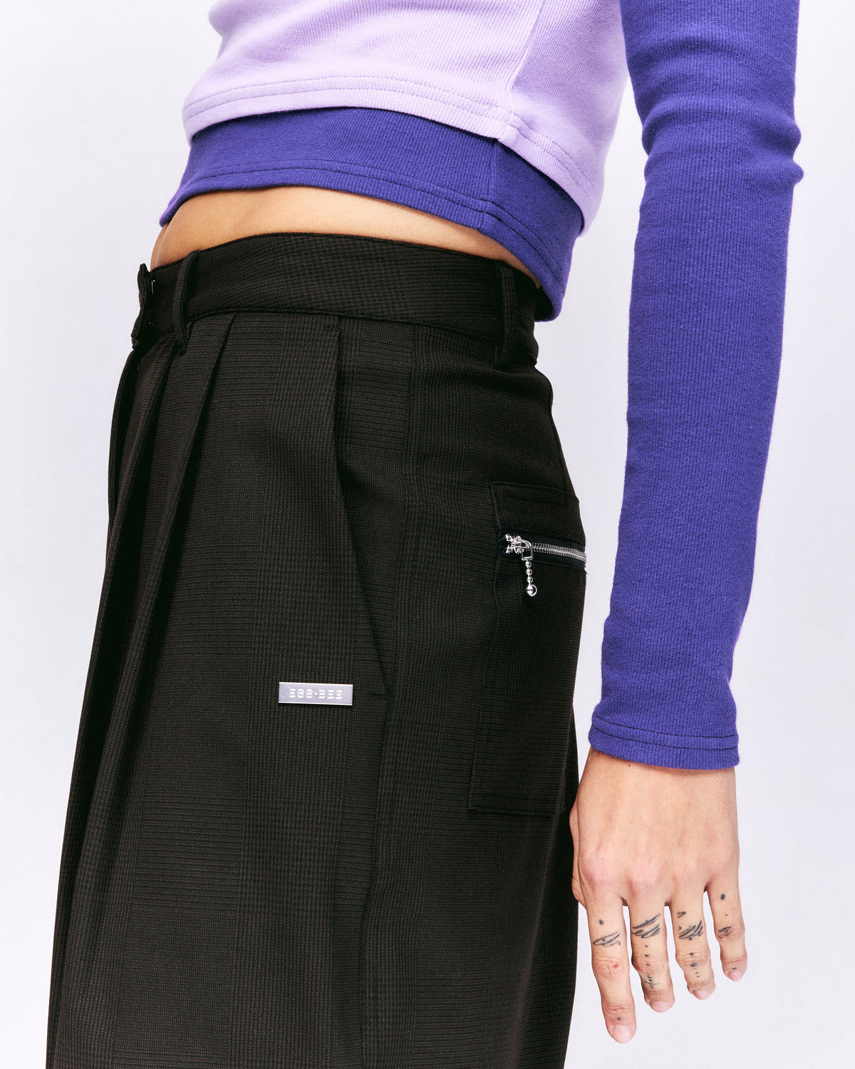 TEA BREAK DOUBLE SLEEVE TEE-Lilac/purple