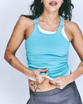 HARDWARE TANK- AQUA BLUE