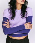TEA BREAK DOUBLE SLEEVE TEE-Lilac/purple