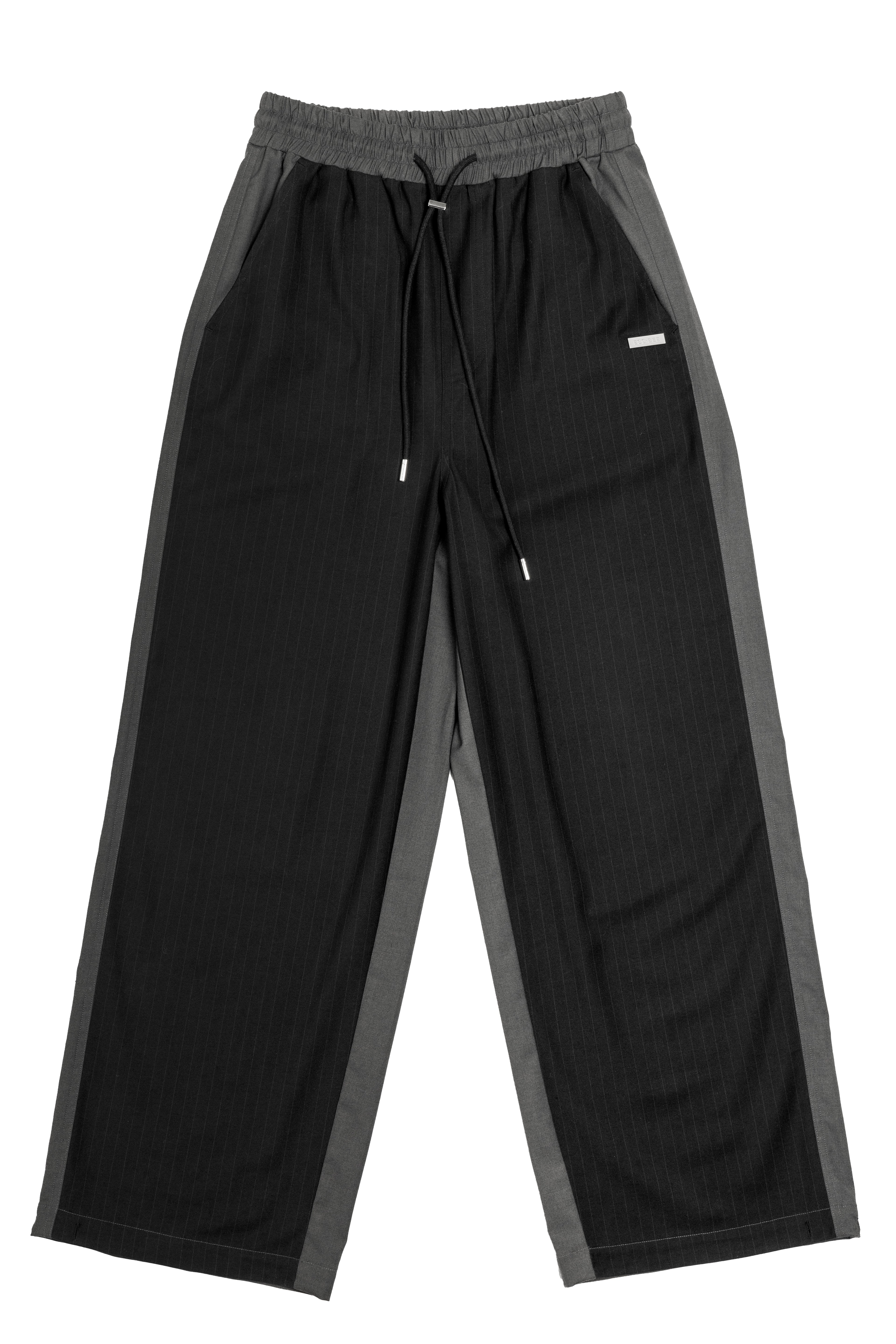 TRACK-SUIT PANT Black Pinstripe/Grey