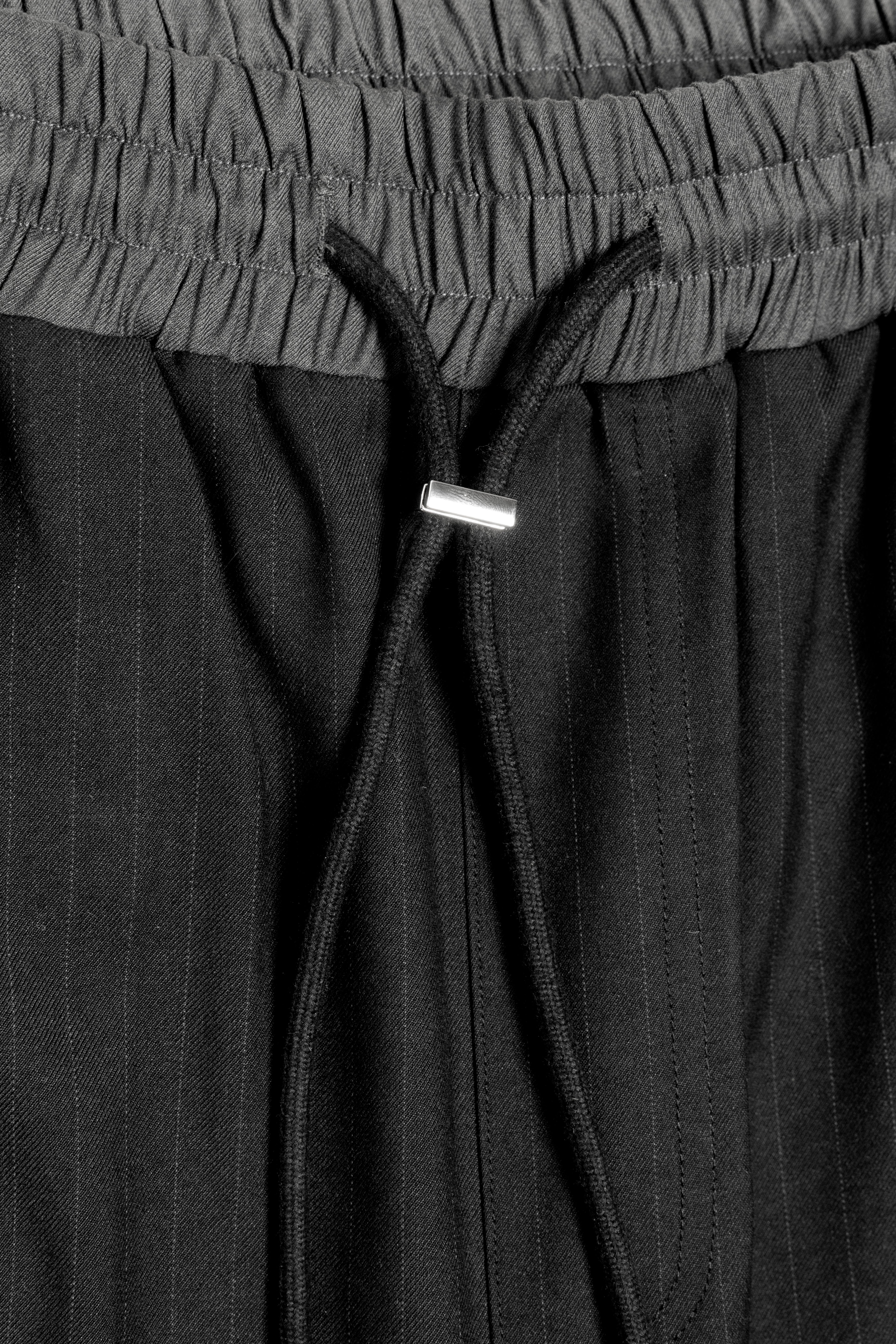 TRACK-SUIT PANT Black Pinstripe/Grey