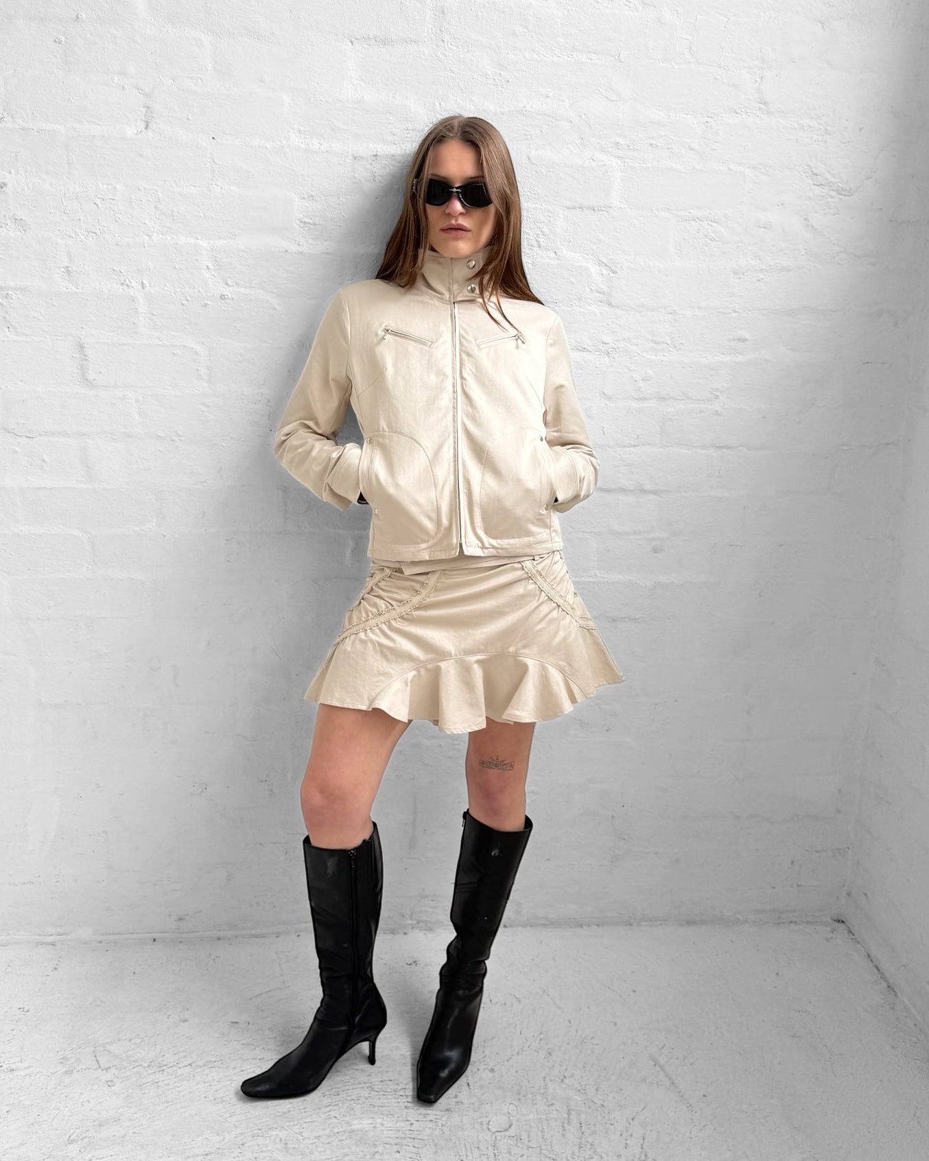 TRACK-SUIT JACKET-SAND