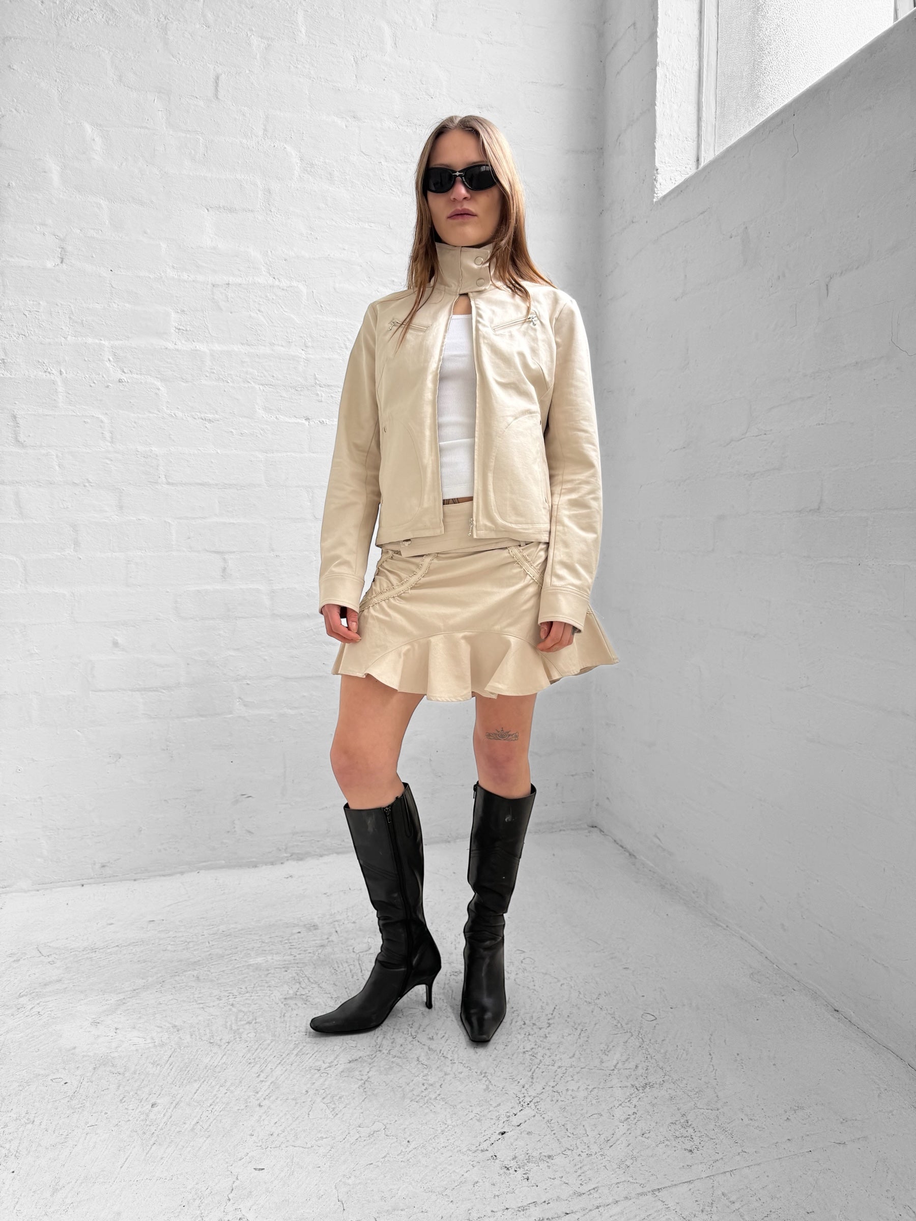 TRACK-SUIT JACKET-SAND