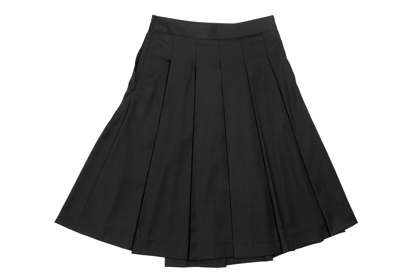 PLEATED SKIRT- Black