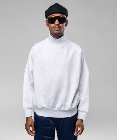 DONT SWEAT ME SWEATER- GREY MARLE